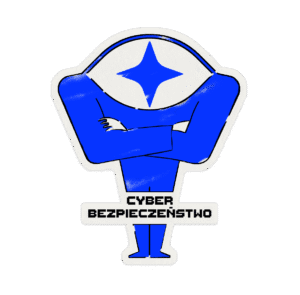 cyberbezpieczeństwo naklejka